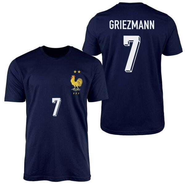 Antoine Griezmann | Fransa 2024 Forma Tişört S - İndigo Mavisi