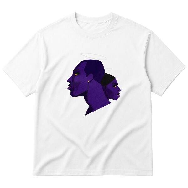 Kobe & Gigi Oversize Tişört M - Beyaz