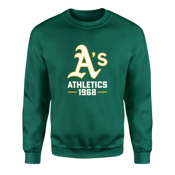 Oakland A’s 1968 Sweatshirt M - Nefti Yeşili