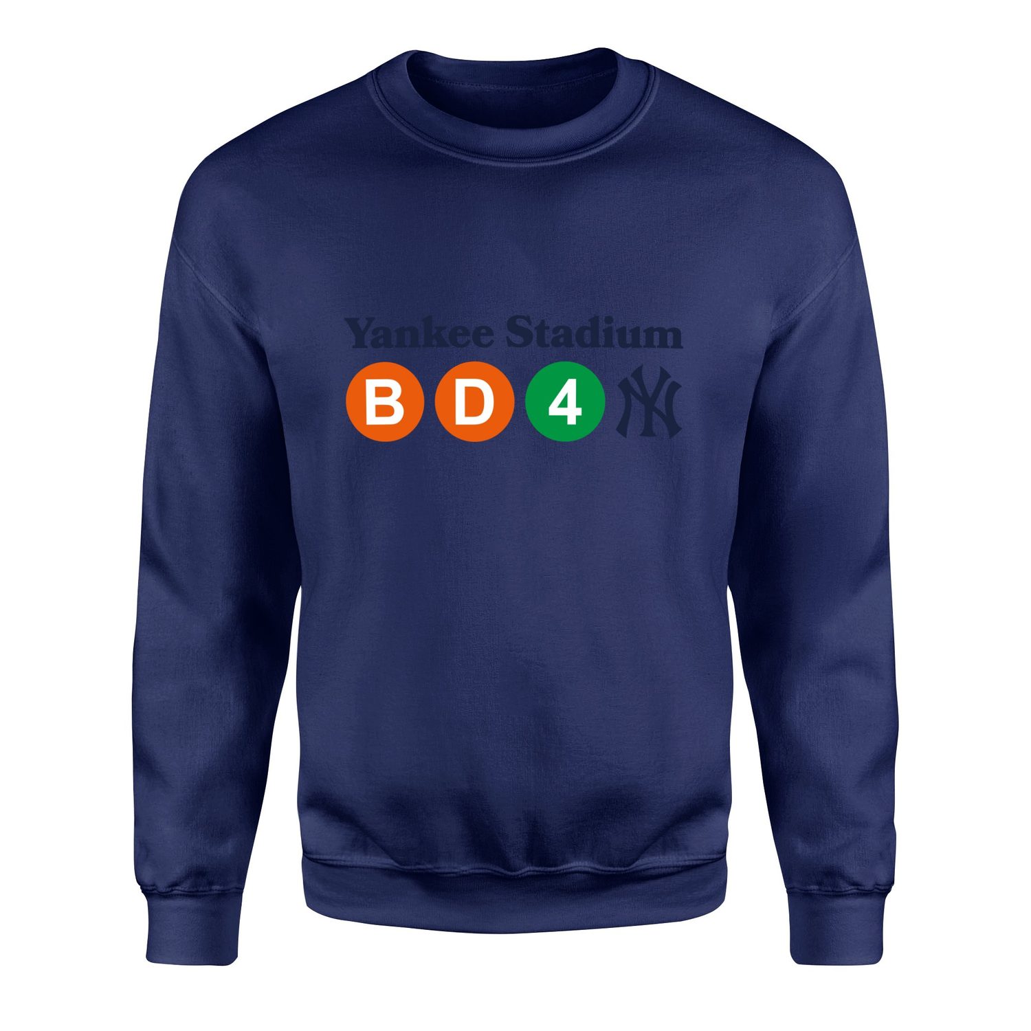 NYC 161 St- Yankee Stadium Subway Station  Sweatshirt XXL - İndigo Mavisi