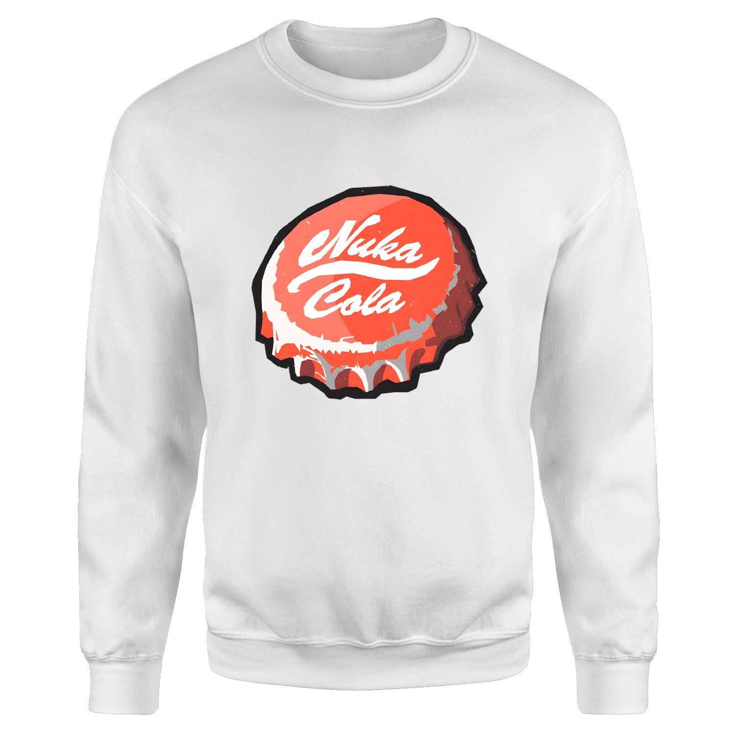 Nuka Cola Caps Sweatshirt XL - Beyaz