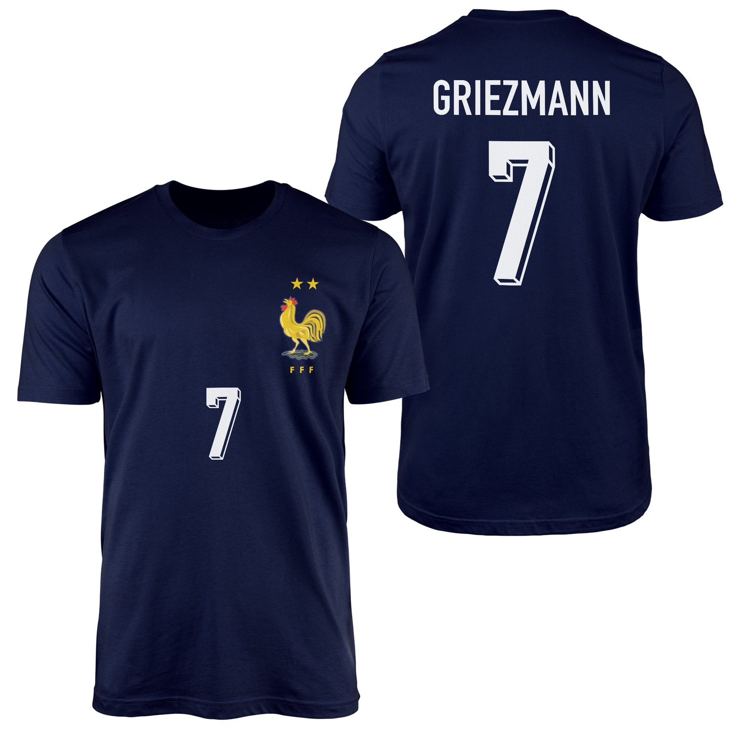 Antoine Griezmann | Fransa 2024 Forma Tişört M - İndigo Mavisi