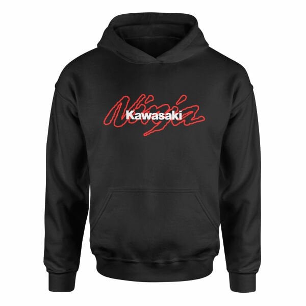 Kawasaki Ninja Power Hoodie XL - Siyah