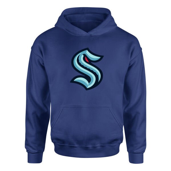 Seattle Kraken Shield Hoodie XL - İndigo Mavisi