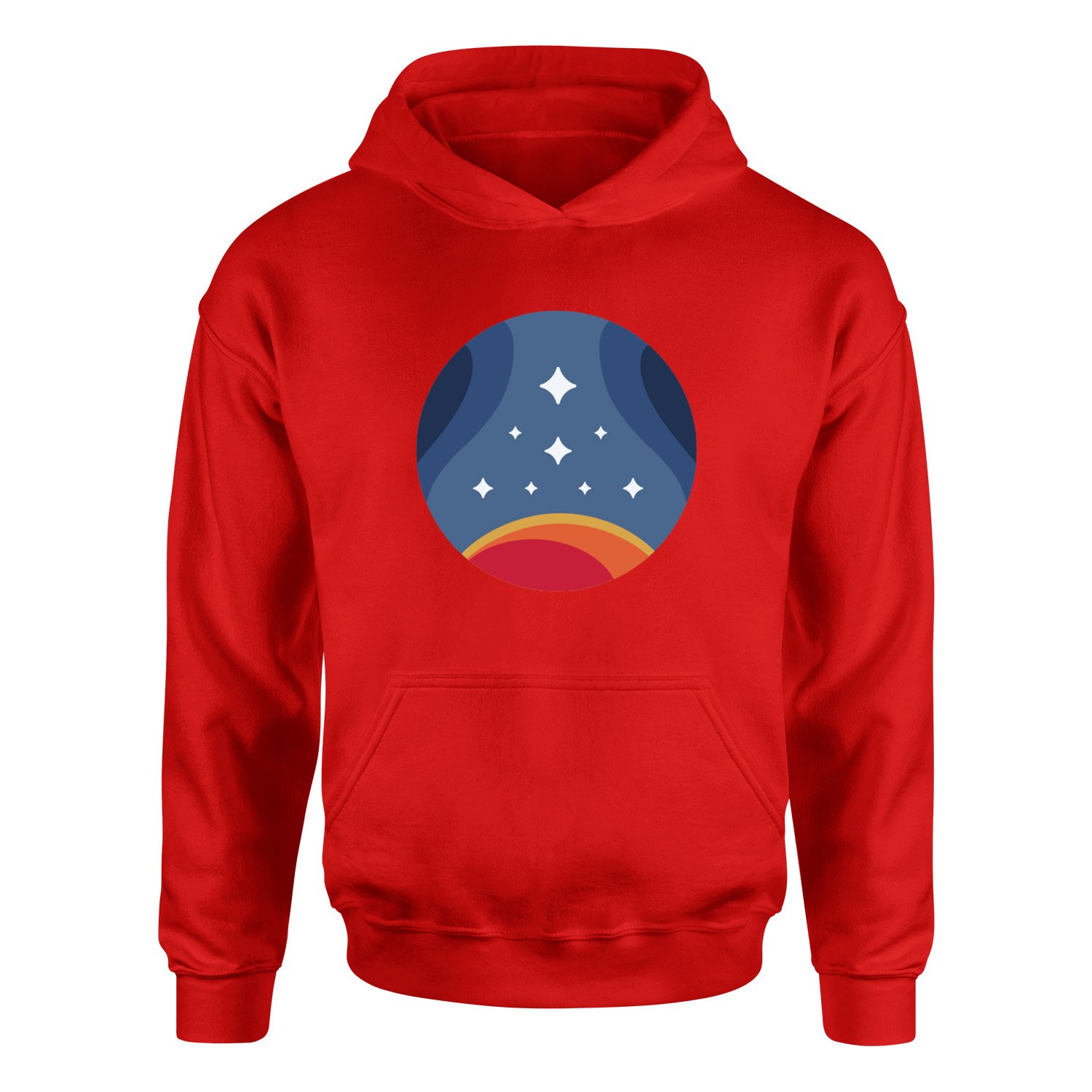 Starfield Constellation Hoodie XL - Kırmızı