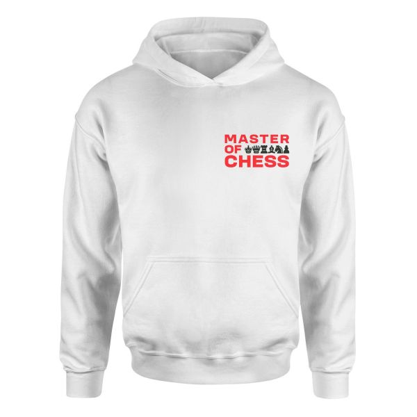 Master of Chess Hoodie XL - Beyaz