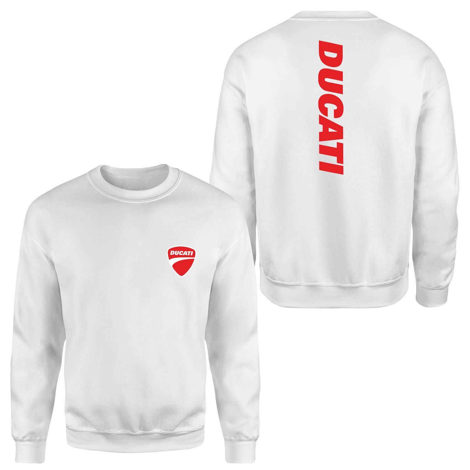 Ducati Basic Racing Sweatshirt L - Beyaz