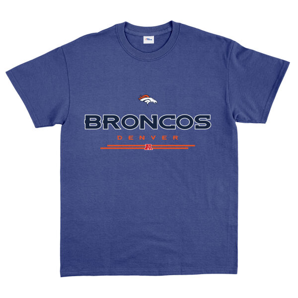 Denver Broncos AFC Tişört XL - İndigo Mavisi