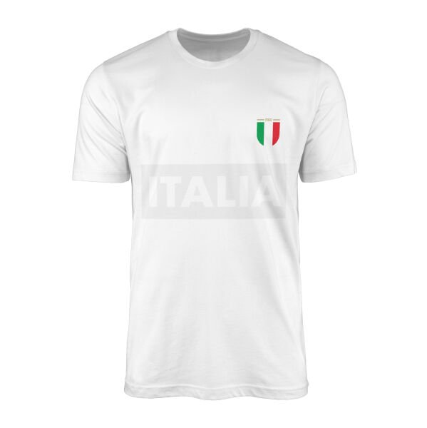 İtalya Basic 2024 Tişört L - Beyaz