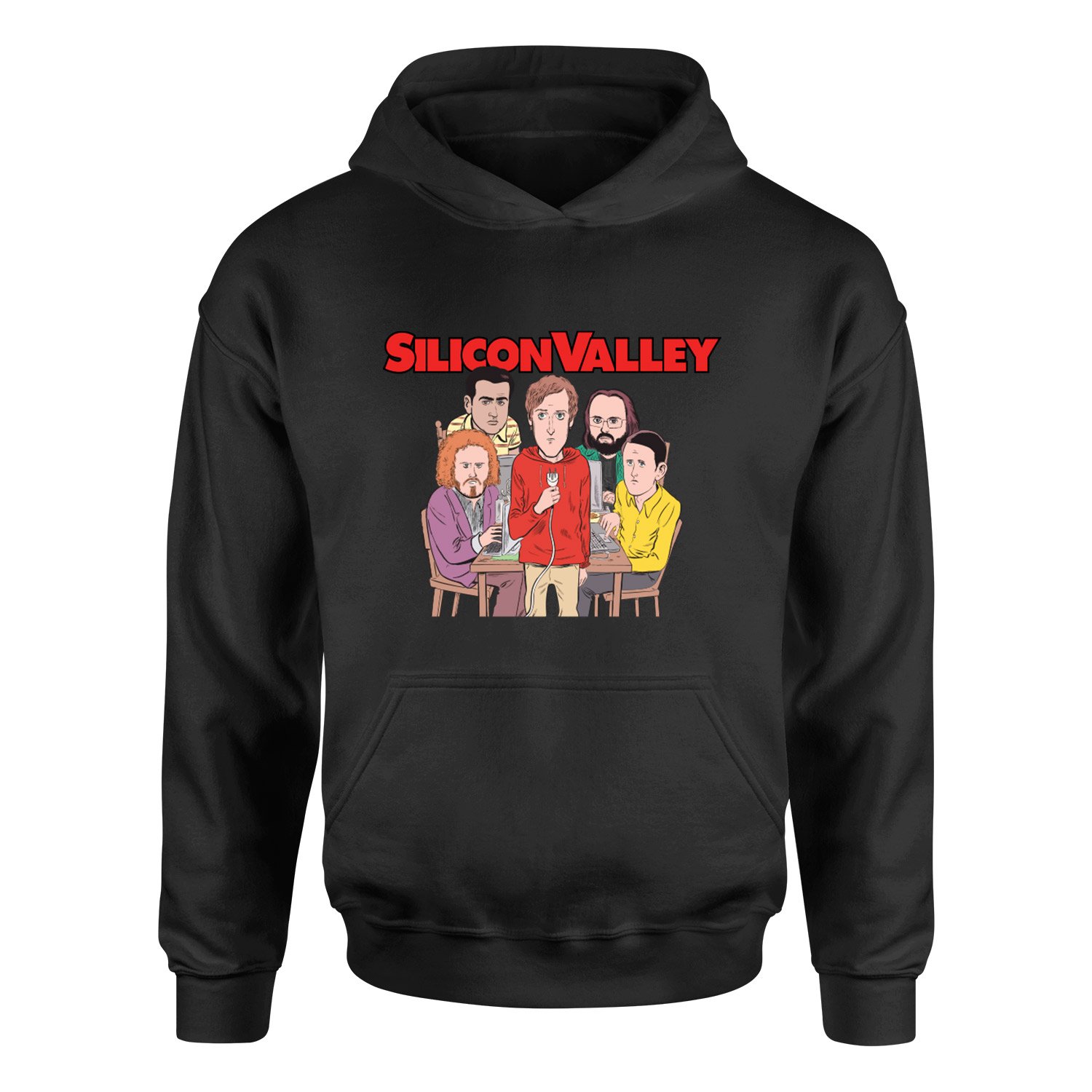 Silicon Valley Hoodie XXL - Siyah