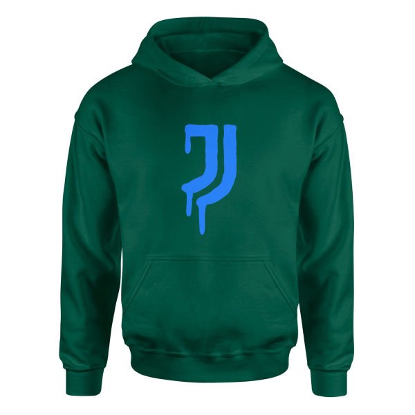 Juventus Acid Blue Hoodie M - Nefti Yeşili