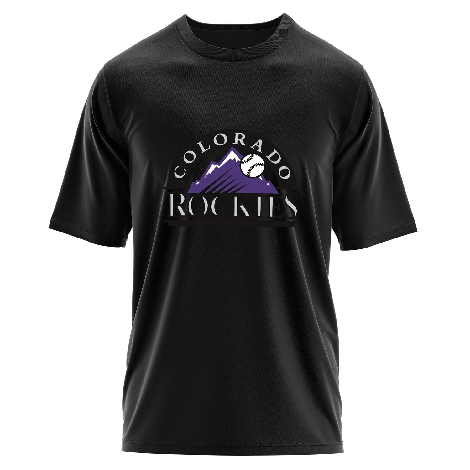 Colorado Rockies WL Oversize Tişört L - Siyah