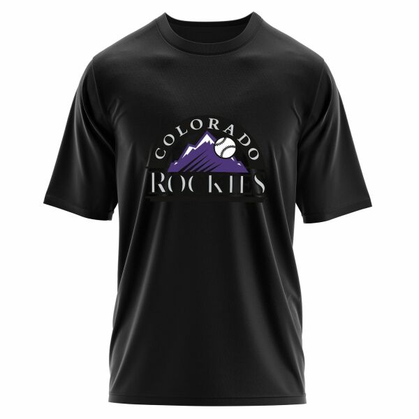 Colorado Rockies WL Oversize Tişört L - Siyah