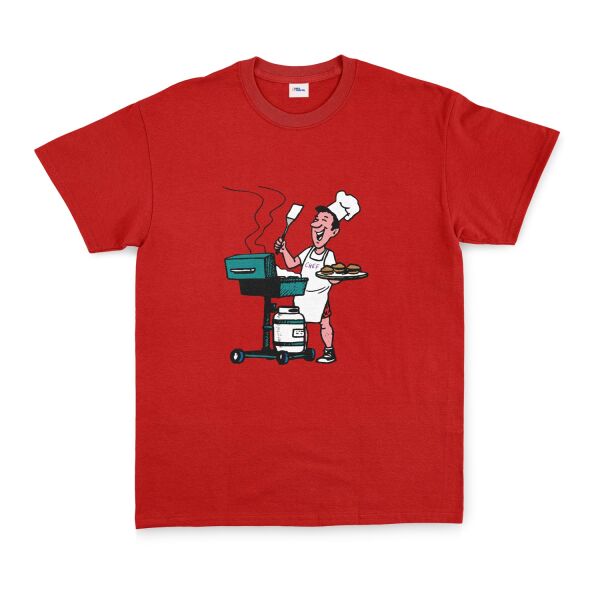 BBQ Chef Tişört XL - Kırmızı