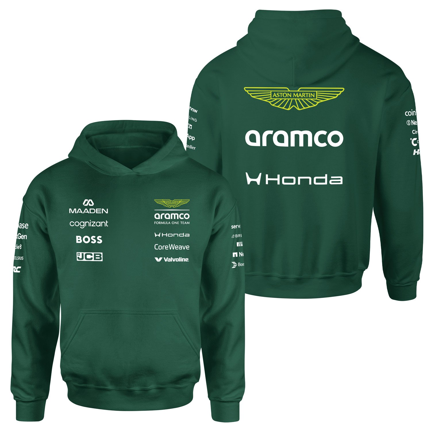 Aston Martin Racing 2026 Teamline Hoodie L - Nefti Yeşili
