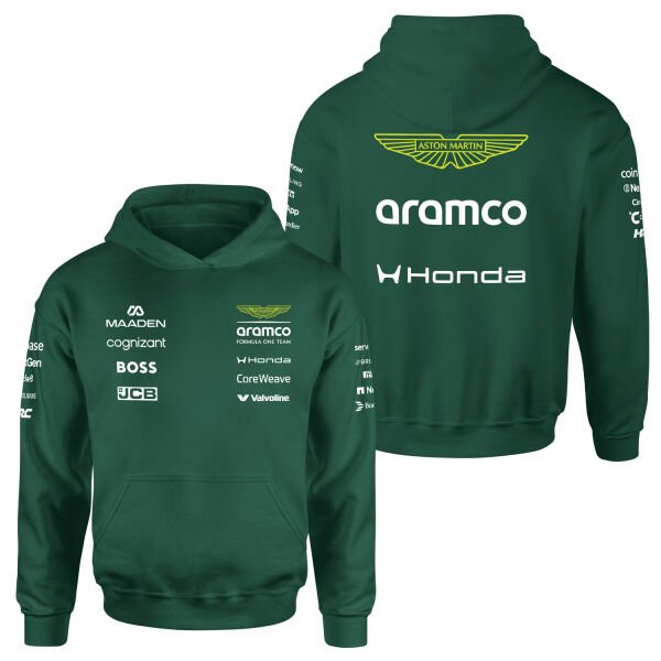 Aston Martin Racing 2026 Teamline Hoodie L - Nefti Yeşili