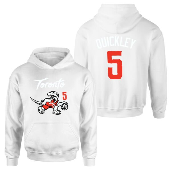 Immanuel Quickley 5 City Edition Raptors Hoodie M - Beyaz