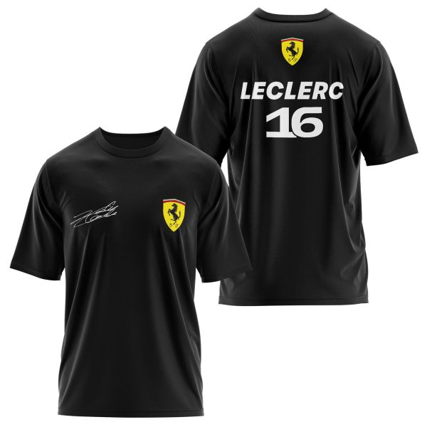 Charles Leclerc Basic SF Oversize Tişört XL - Siyah