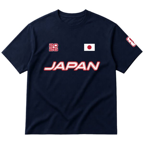 Japonya 2026 Oversize Tişört M - İndigo Mavisi