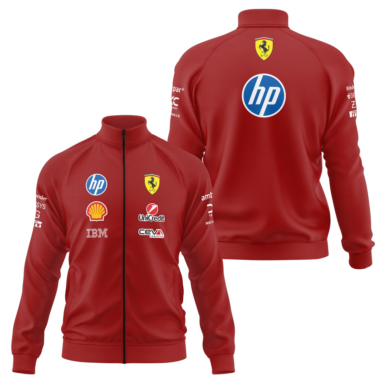 Scuderia Ferrari 2026 Teamline Fermuarlı Sweatshirt