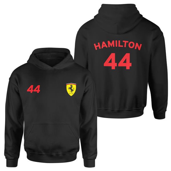 SF Lewis Hamilton 44 Hoodie XL - Siyah