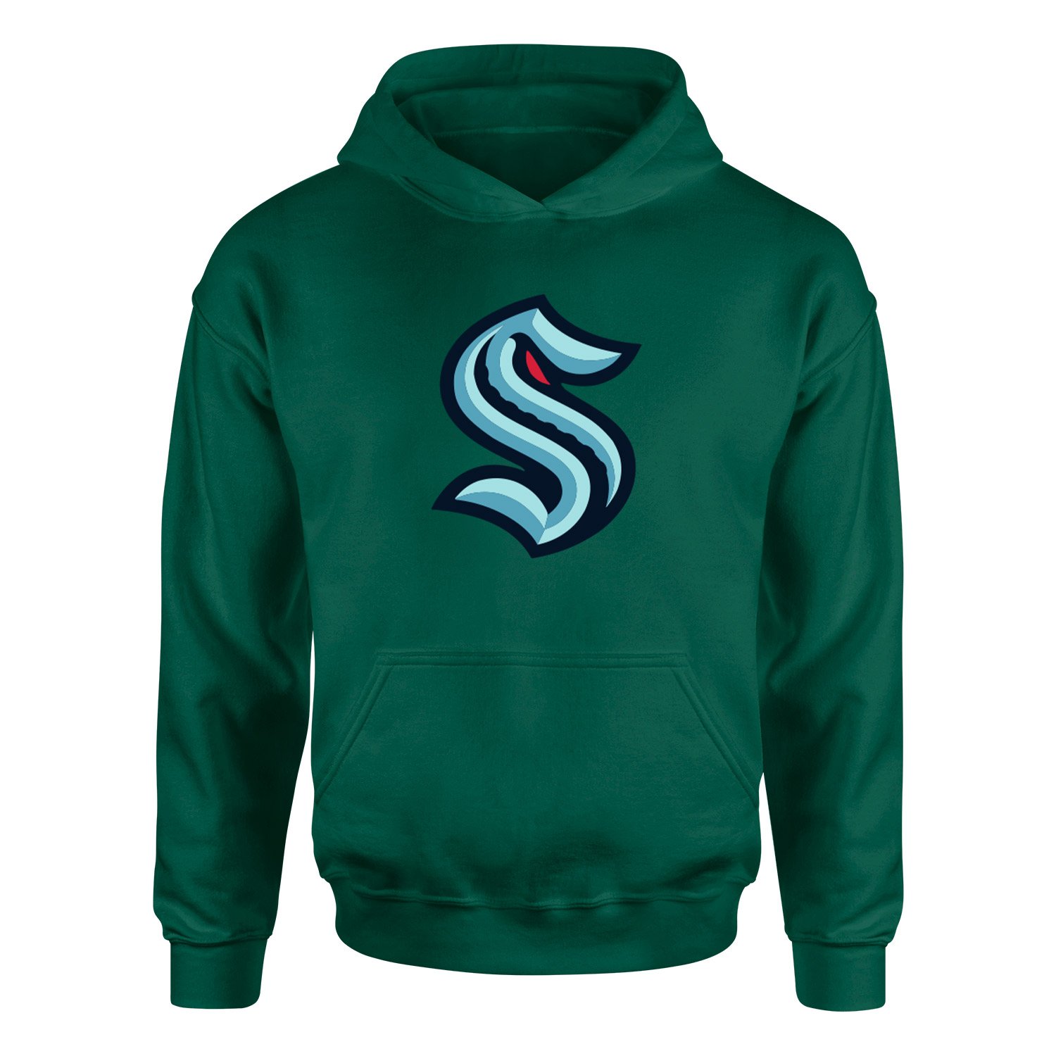 Seattle Kraken Shield Hoodie M - Nefti Yeşili