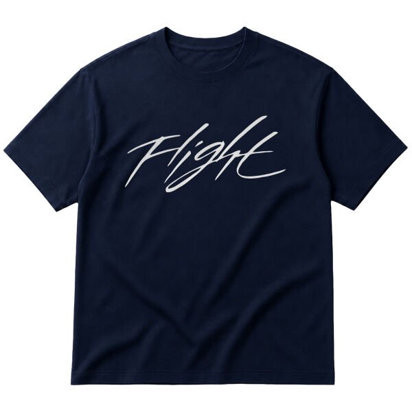 FLIGHT JORDAN Oversize Tişört M - İndigo Mavisi