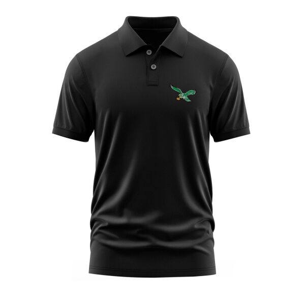 Philadelphia Eagles Retro L Polo Tişört L - Siyah