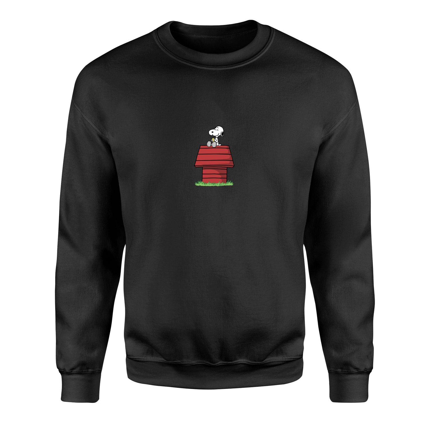 Snoopy Smiles Sweatshirt XL - Siyah