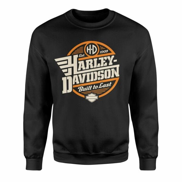Harley-Davidson Built to Last Sweatshirt M - Siyah