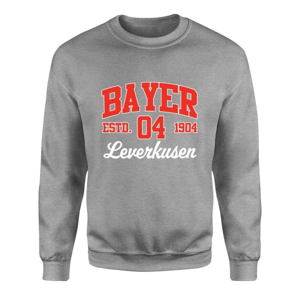 Bayer 04 Leverkusen 04 ESTD. 1904 Sweatshirt XXL - Gri