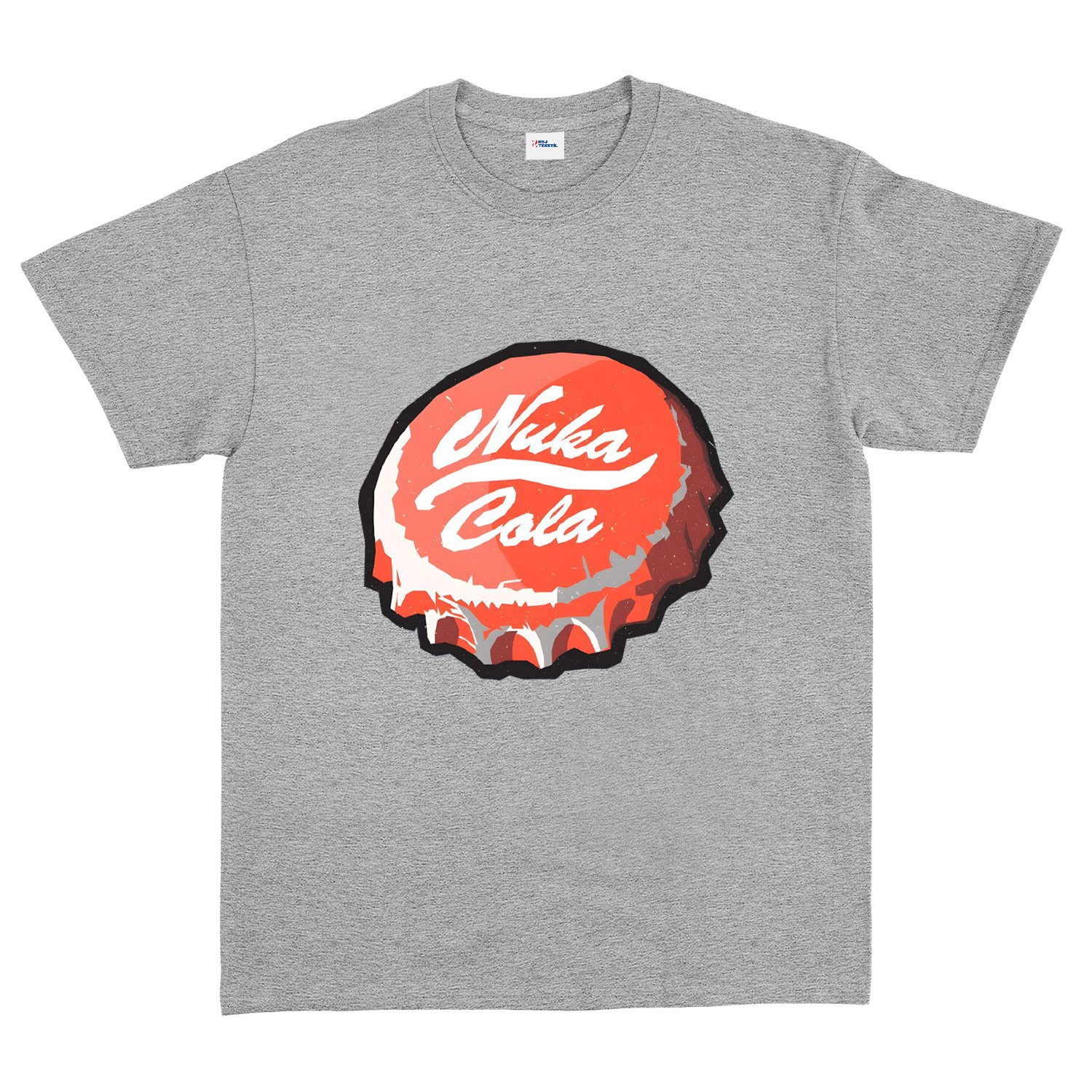 Nuka Cola Caps Tişört M - Gri
