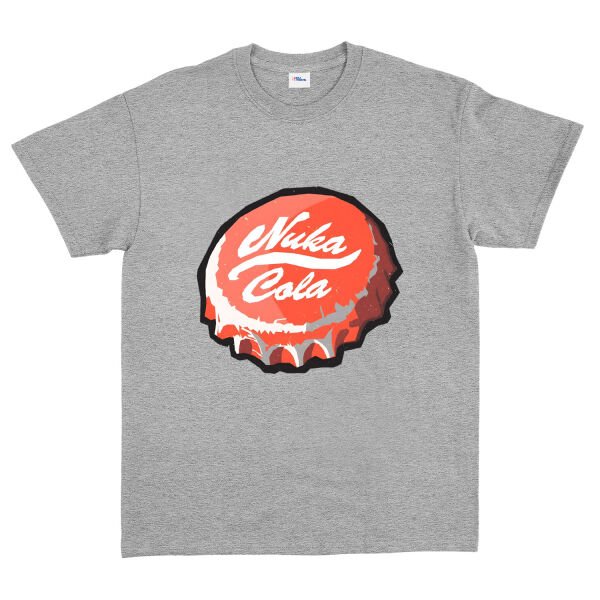 Nuka Cola Caps Tişört M - Gri