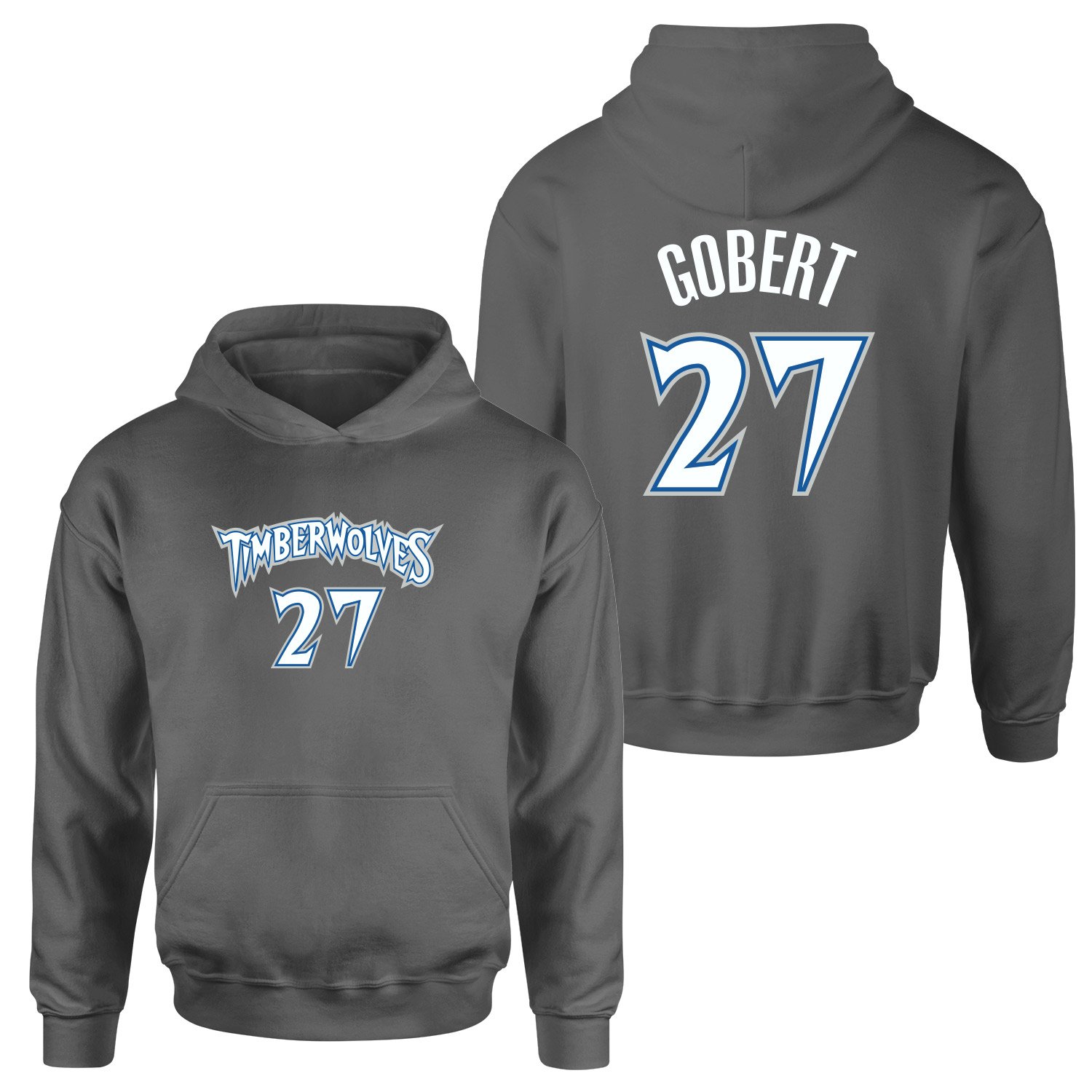 Rudy Gobert Minnesota 27 Forma Hoodie XXL - Füme
