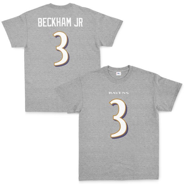 Odell Beckham Jr. Baltimore Ravens Tişört M - Gri