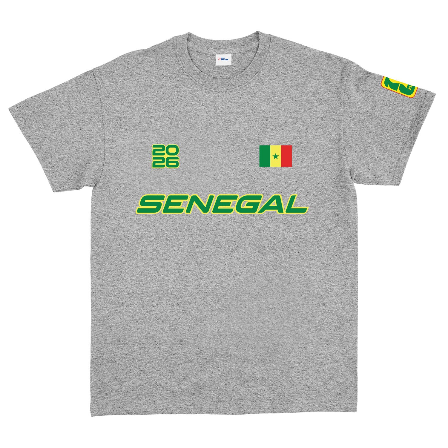 Senegal 2026 Tişört XXL - Gri