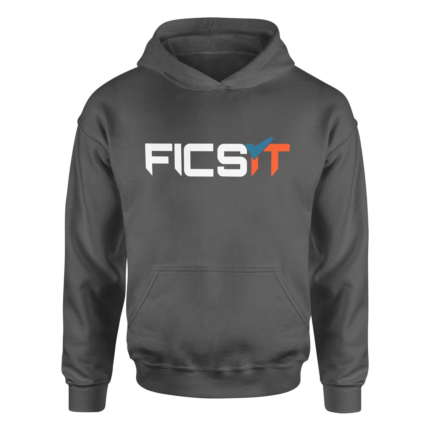 FICSIT Inc. | Satisfactory Hoodie L - Füme
