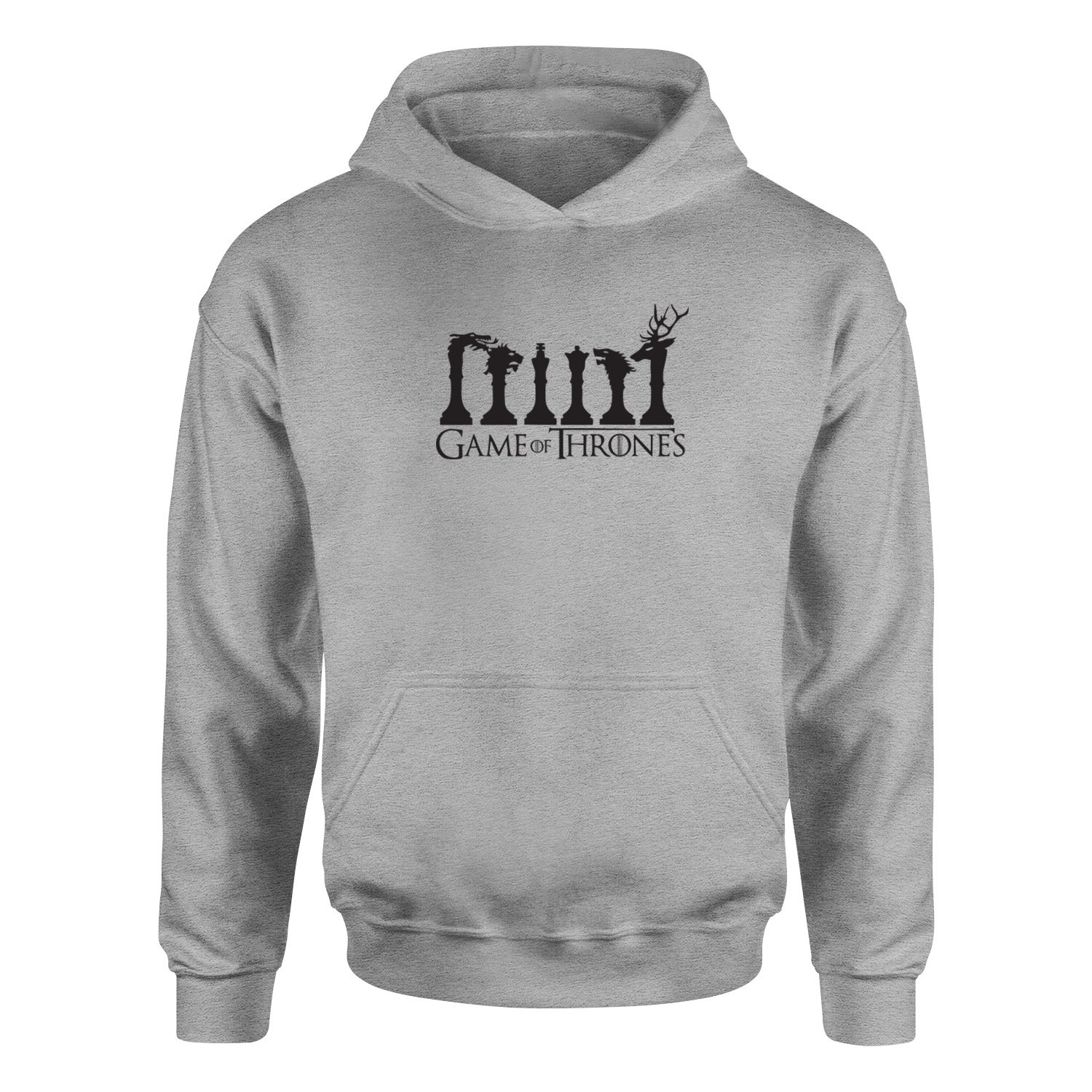 GoT Chess Hoodie XXL - Gri