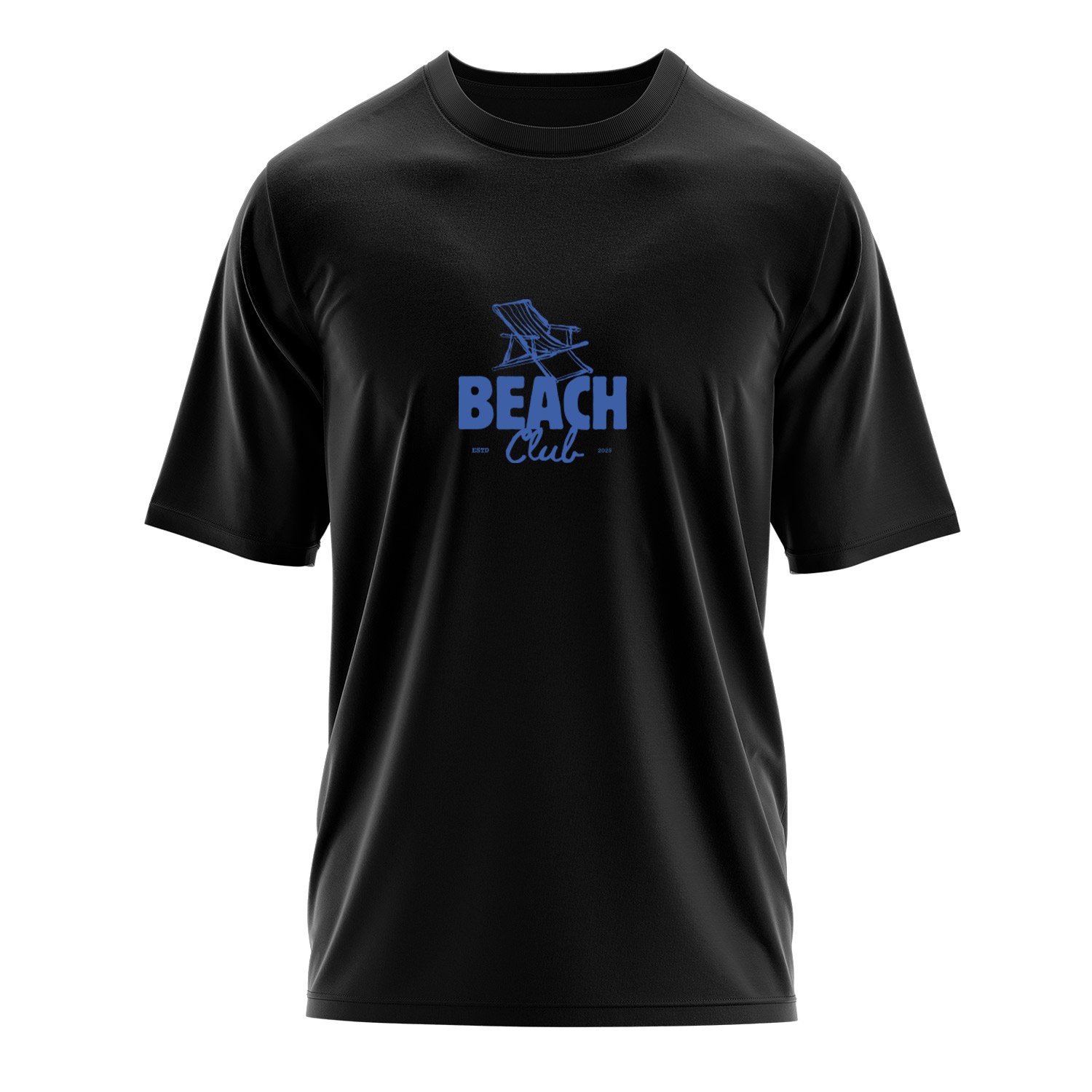 Beach Club Oversize Tişört L - Siyah