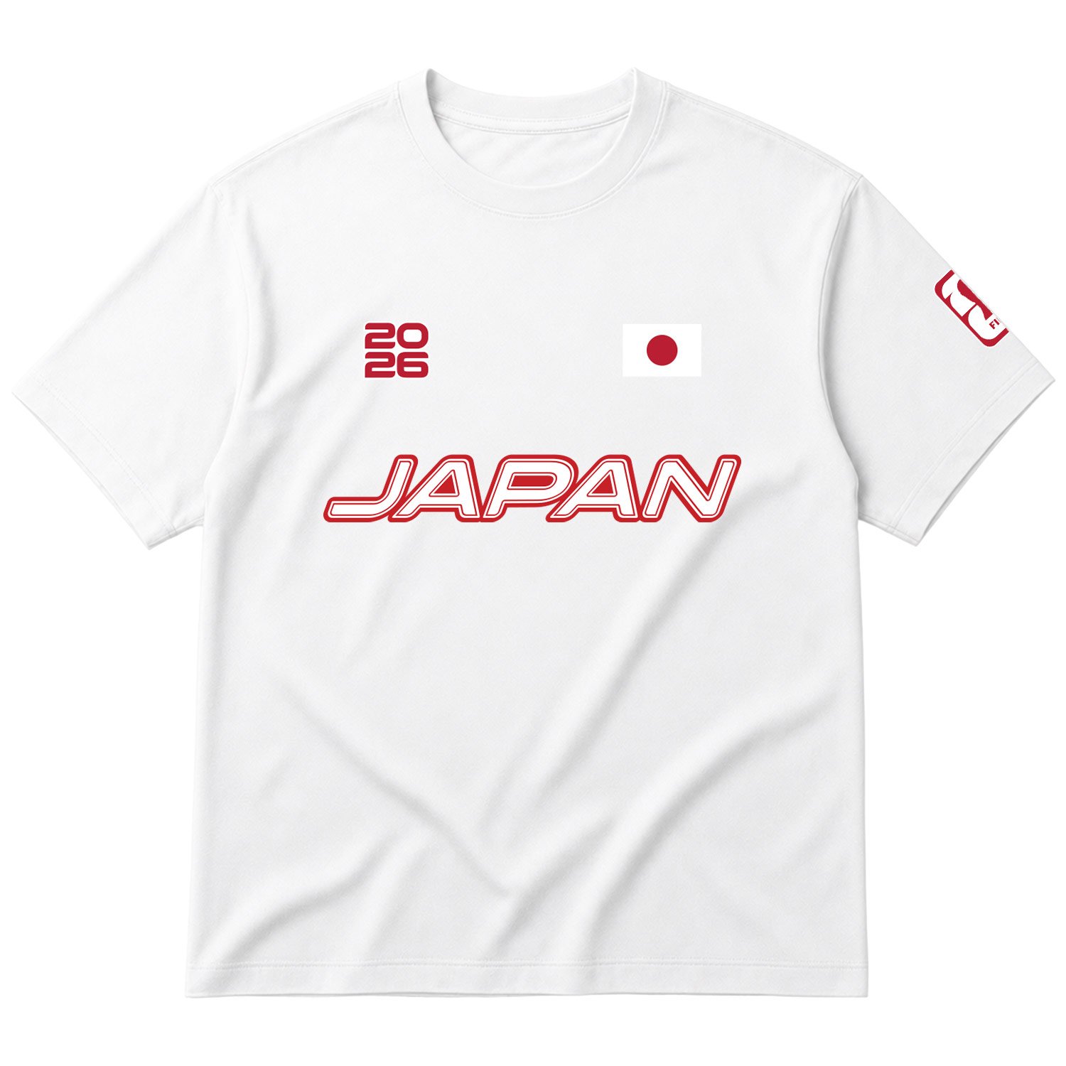 Japonya 2026 Oversize Tişört S - Beyaz