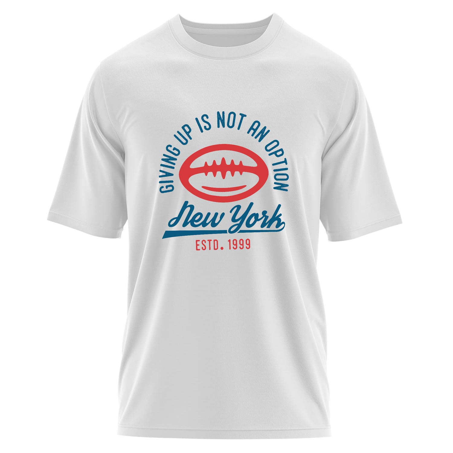 Giving Up Is Not An Option Oversize Tişört S - Beyaz