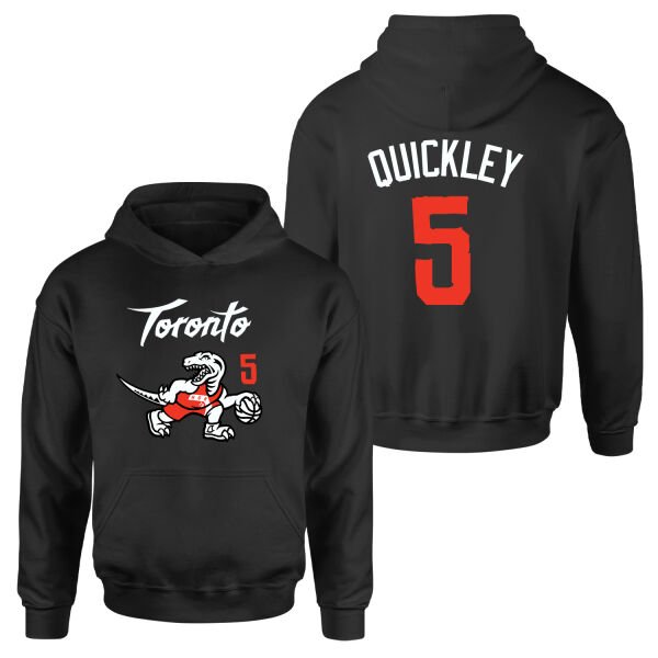 Immanuel Quickley 5 City Edition Raptors Hoodie S - Siyah