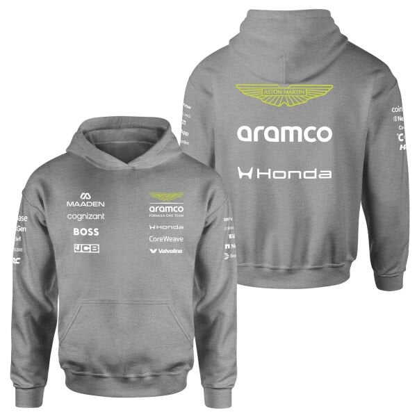 Aston Martin Racing 2026 Teamline Hoodie M - Gri