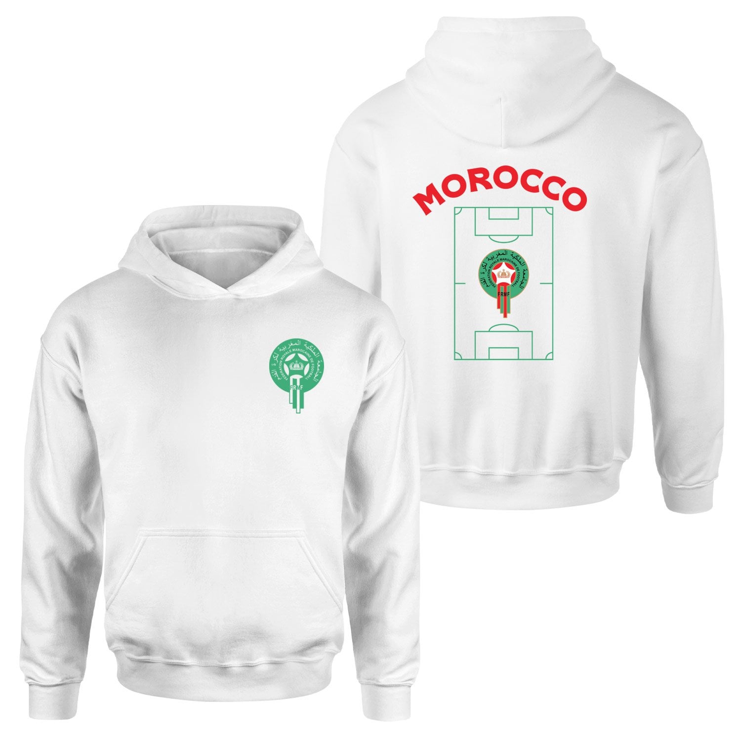 Fas Dünya Kupası 2026 Hoodie M - Beyaz