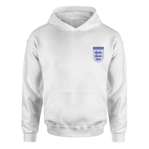 İngiltere Three Lions Hoodie XL - Beyaz