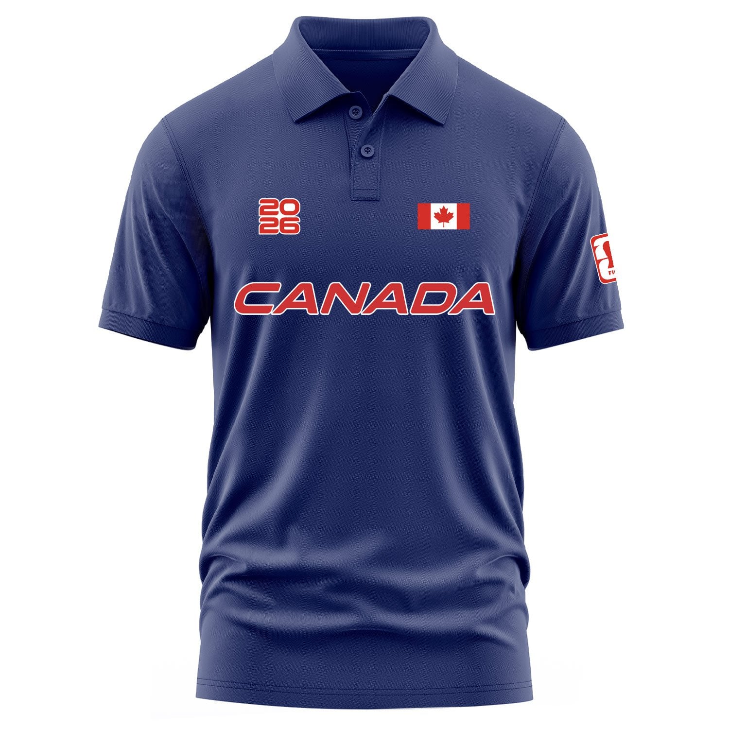 Kanada 2026 Polo Tişört XL - İndigo Mavisi