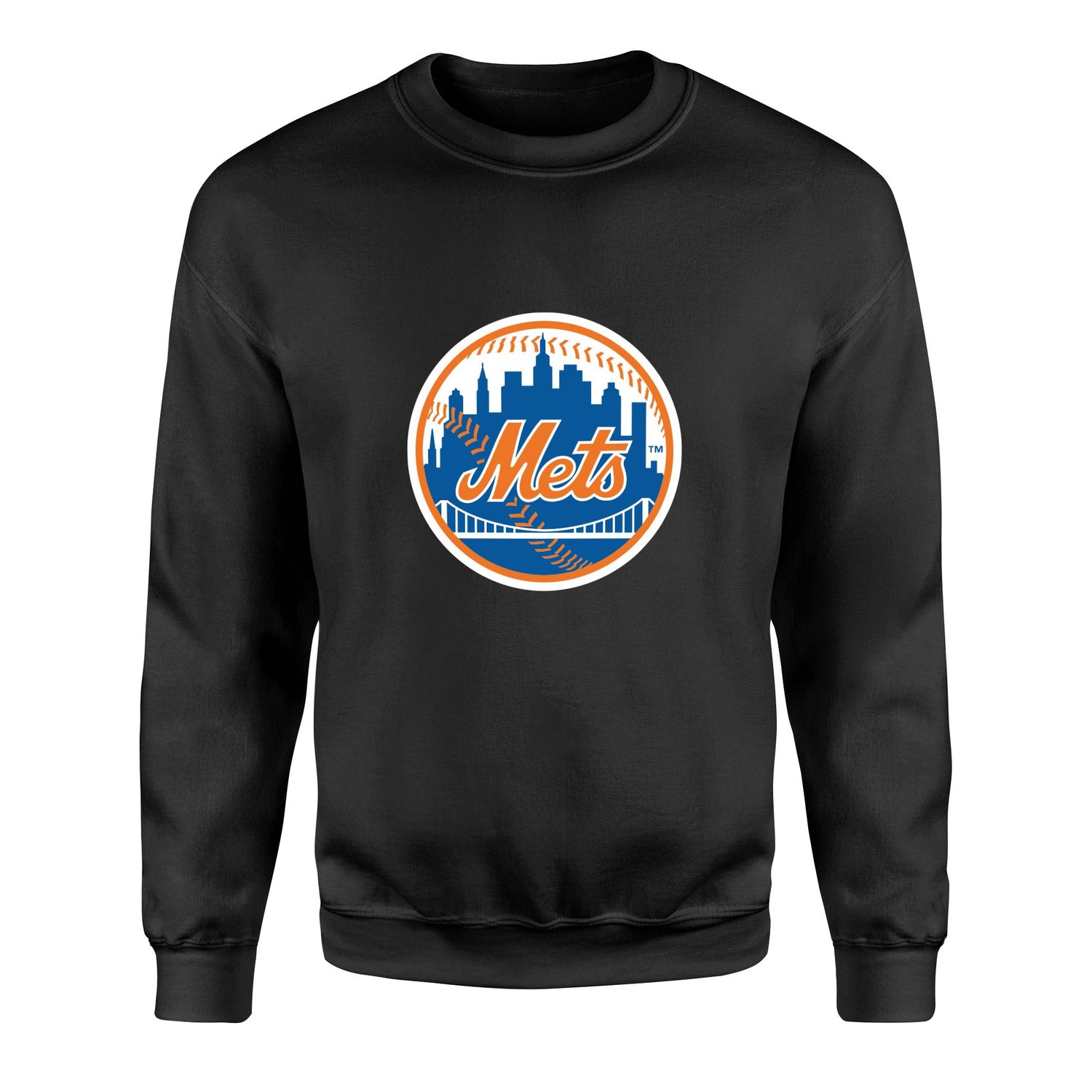 New York METS Baseball Sweatshirt M - Siyah