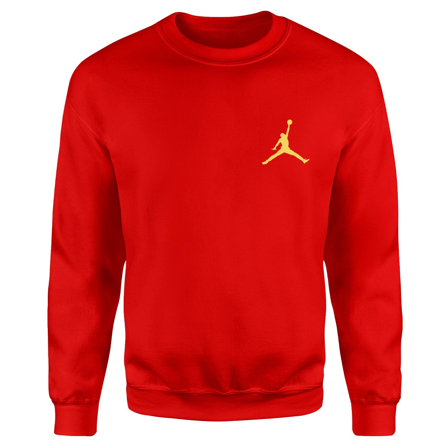 Air Jordan Gold Stroked Sweatshirt M - Kırmızı