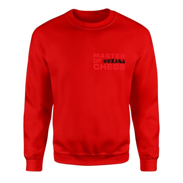 Master of Chess Sweatshirt L - Kırmızı