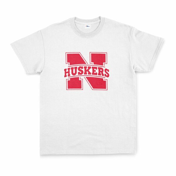 Nebraska Cornhuskers Tişört L - Beyaz